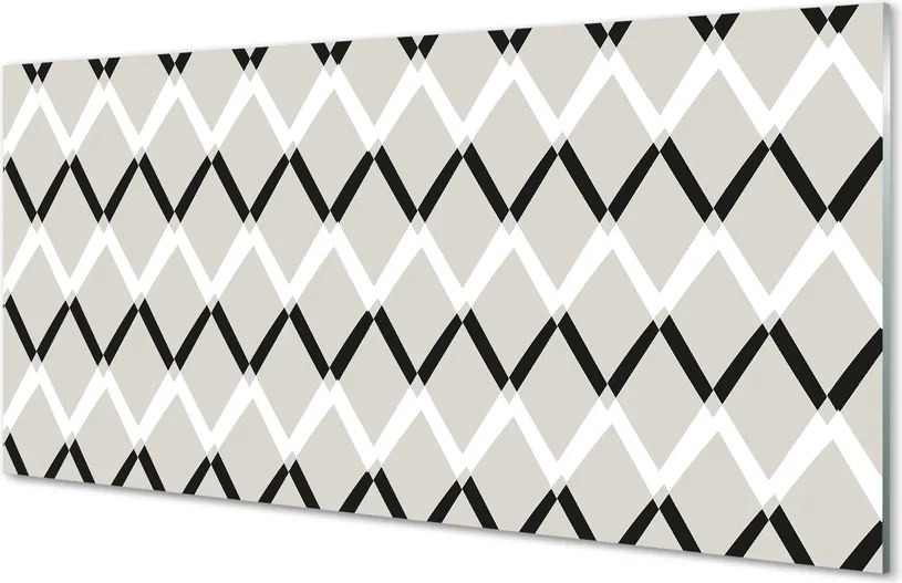 Panel szklany do Kuchni Szlachetny Wzór Diamentowy