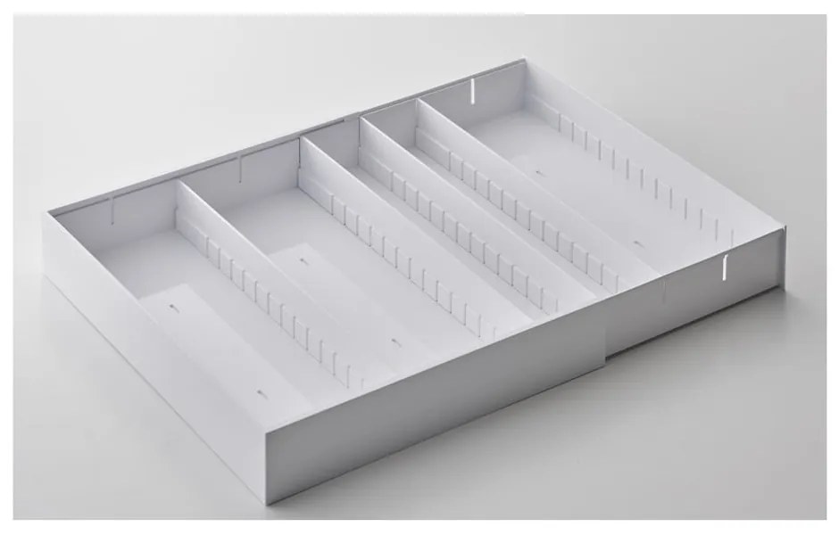 Biały plastikowy wkład do szuflady na sztućce 47,5 x 35 cm − YAMAZAKI
