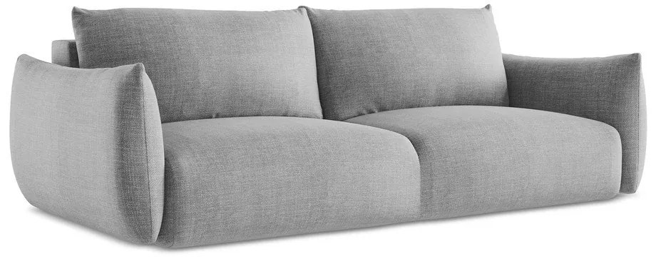 Jasnoszara rozkładana sofa 230 cm Leila – Makamii