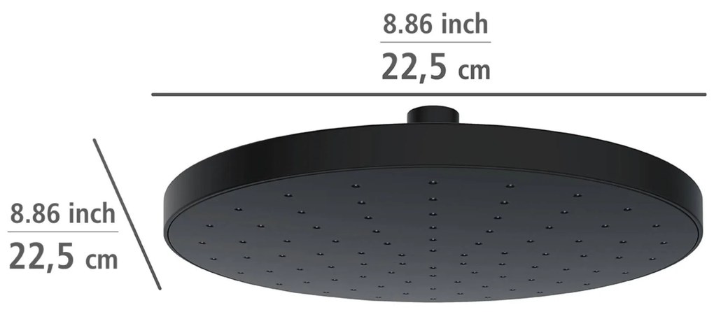 Deszczownica sufitowa z automatycznym czyszczeniem, Ø 22,5 cm, WENKO