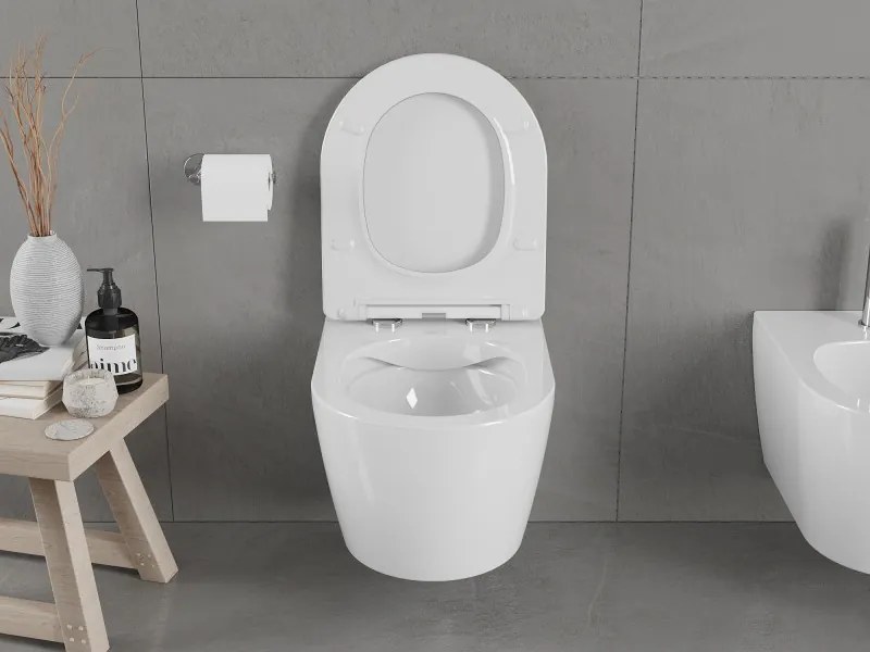 Mexen Carmen miska wc Rimless, biała połysk - 3388XX00