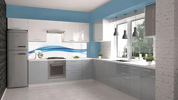 Kuchenna szafka do zabudowy lodówki dąb miodowy decor C8-S11