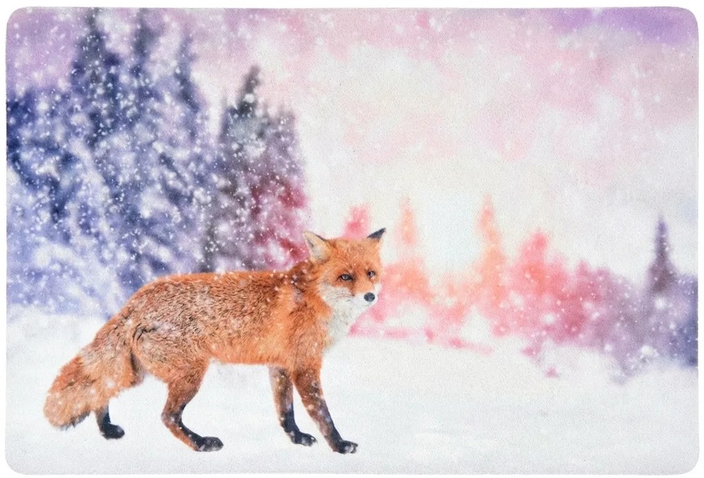 Świąteczna wycieraczka WILD IN WHITE 38x58 cm - więcej wariantów Wersja: Jelen