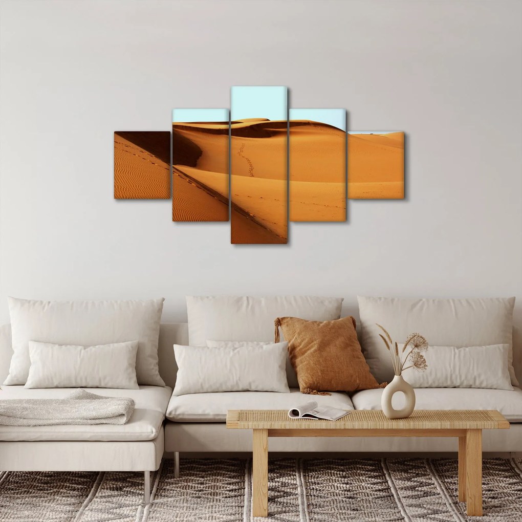 Obraz - Ślady na pustyni (125x70 cm)