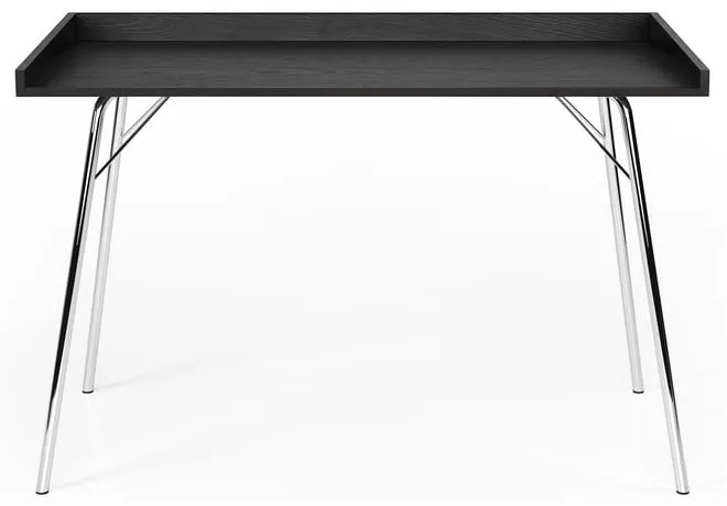 Czarne biurko Woodman Rayburn, 115x52 cm