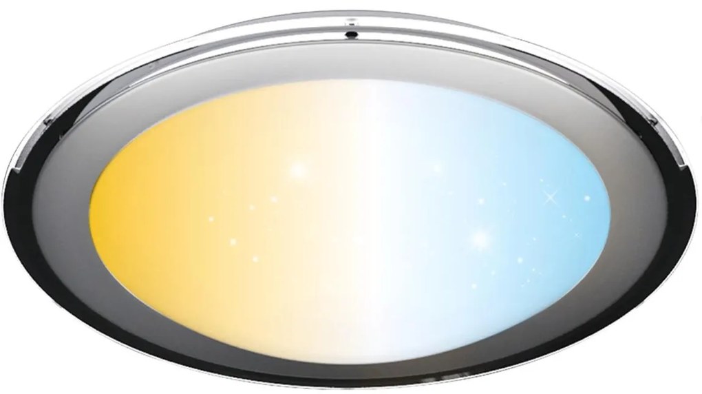 Aigostar - ściemnialna lampa sufitowa LED/60W/230V 2700-6500K Ø52,7 cm chrom+pilot