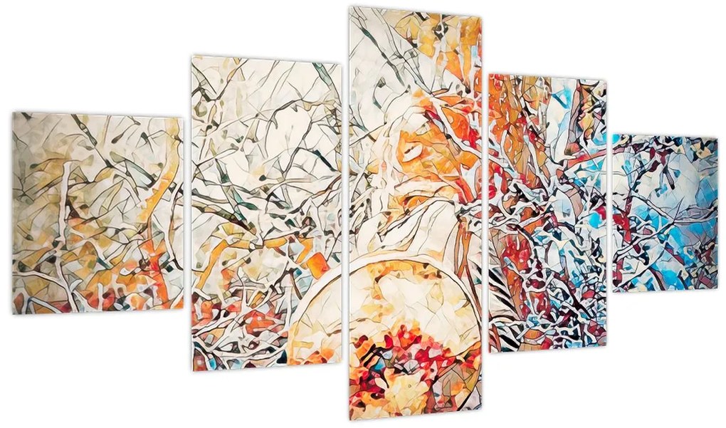 Obraz - Mozaikowa abstrakcja (125x70 cm)
