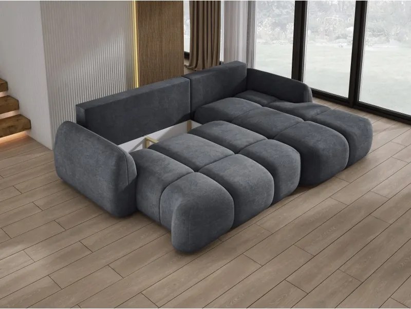 Narożnik COCO WIND z funkcją spania poduszkami i pojemnikiem CLOUD 91 WERSAL