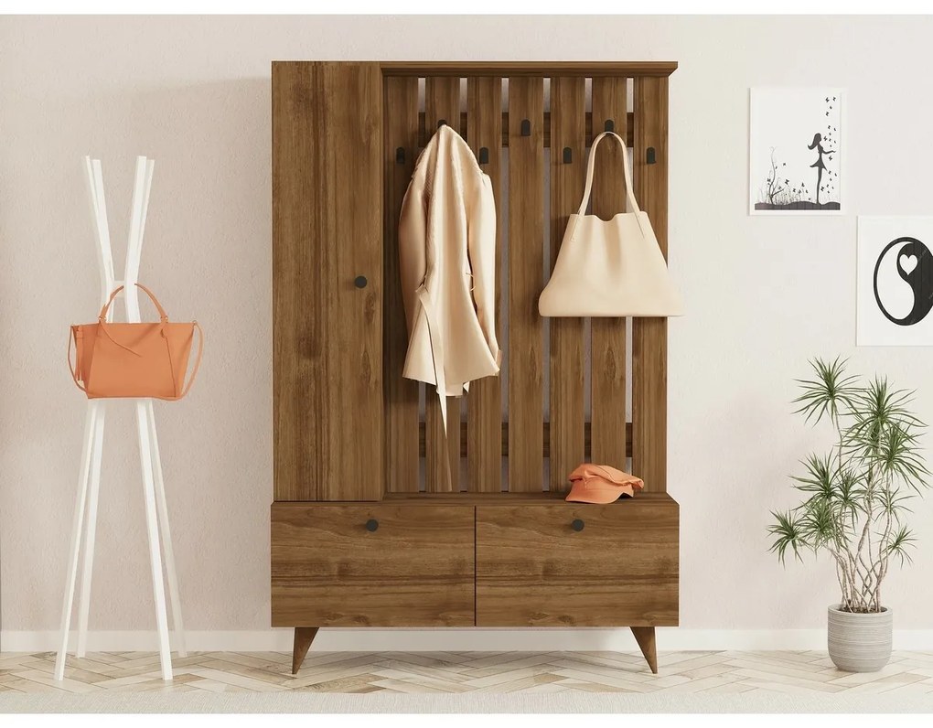 Zestaw do przedpokoju Lala Walnut