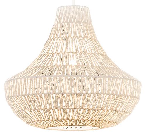Retro lampa wisząca biała 50 cm - Lina Cono 50Designerski Oswietlenie wewnetrzne