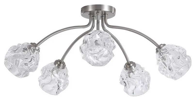 Searchlight 11525-5SN - Przysufitowy żyrandol ASTRAL 5xG9/33W/230V matowy chrom