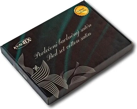 Kvalitex Pościel satynowa Luxury Collection biały, 140 x 200 cm, 70 x 90 cm