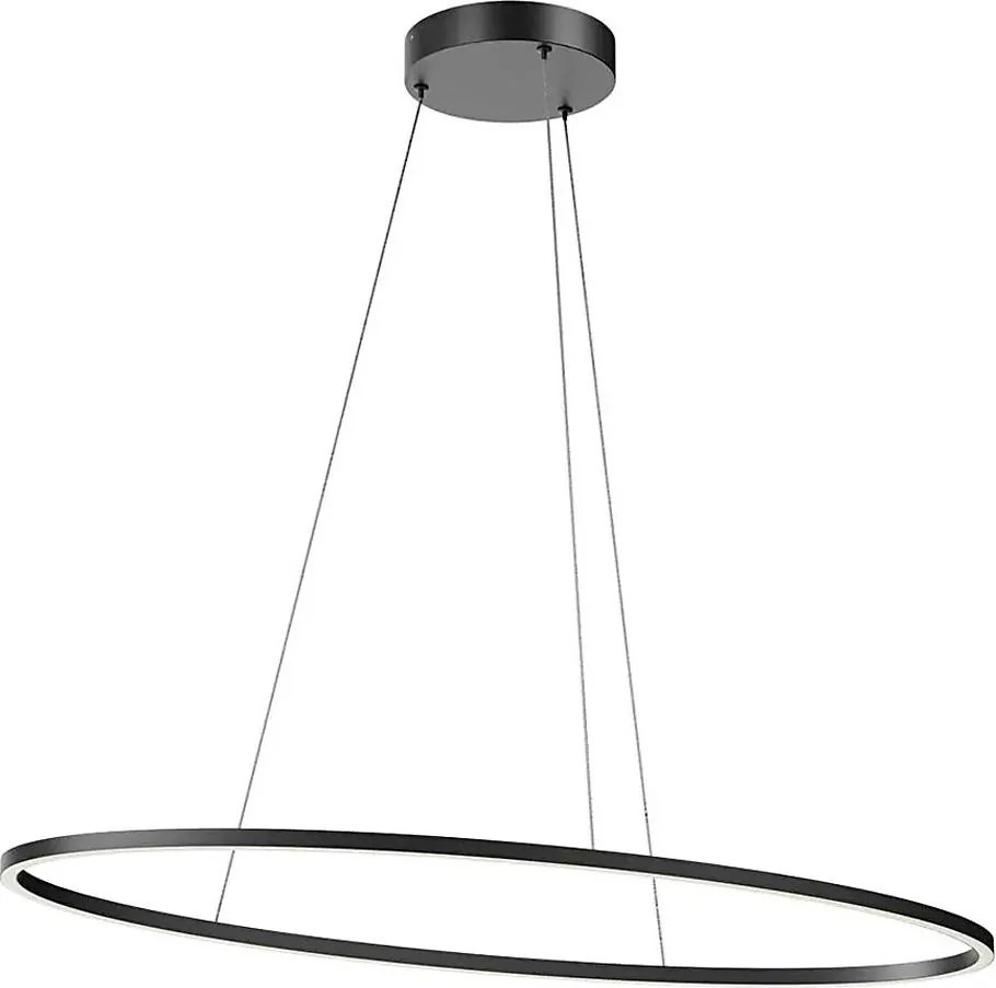 Redo 01-3339 - Ściemnialny żyrandol LED na przewodzie LEO LED/48W/230V czarny