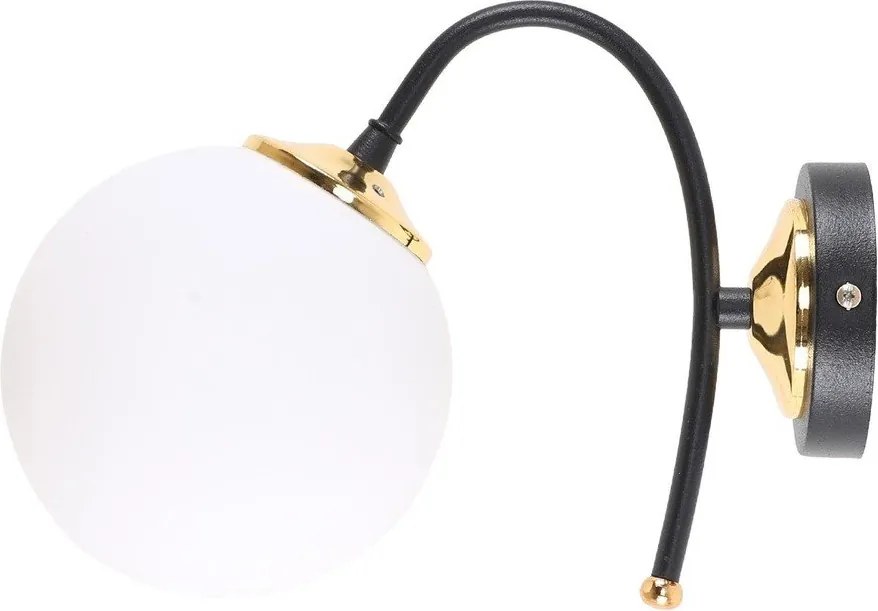 Biało-czarny kinkiet ø 15 cm Yoyo – Squid Lighting