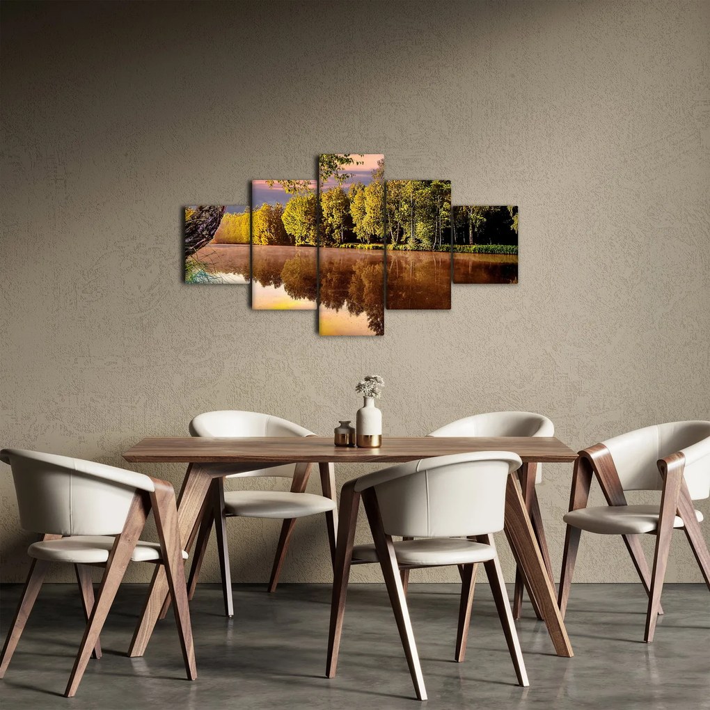 Obraz - Za rzeką (125x70 cm)