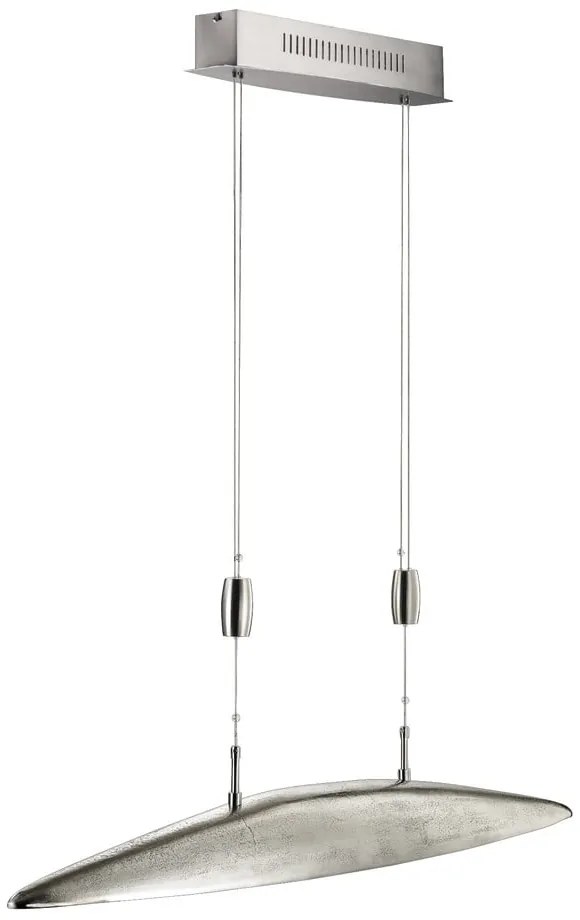 Metalowa lampa wisząca LED ze ściemniaczem w kolorze srebra Colmar – Fischer & Honsel