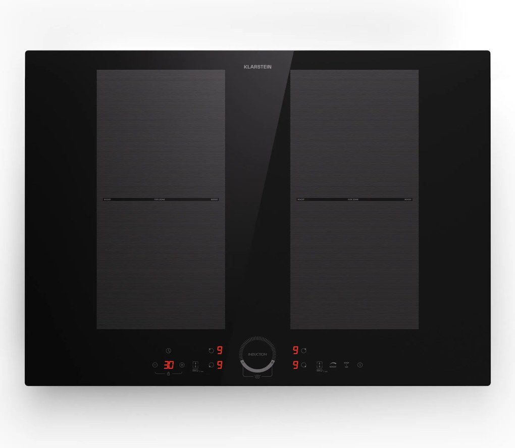 Klarstein Delicatessa 70cm Płyta Indukcyjna 2 Strefy Flex Czarny