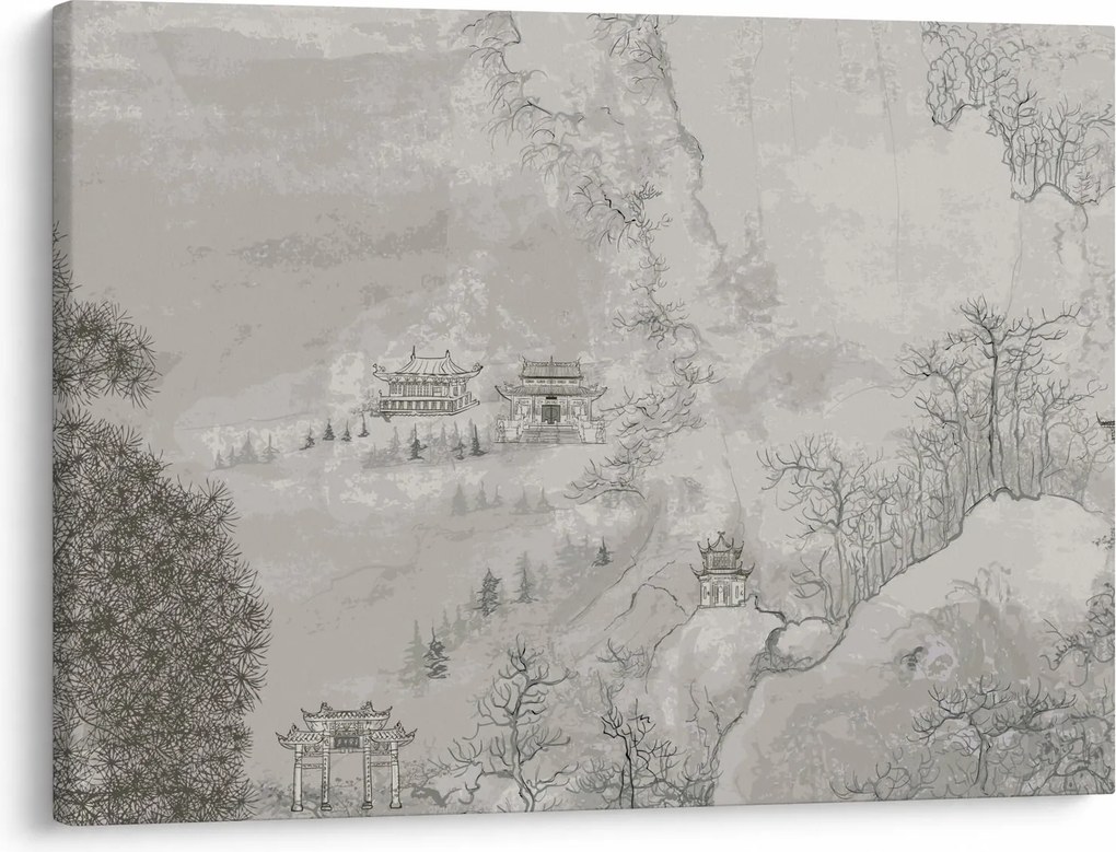 Obraz - Chiński krajobraz (70x50 cm)