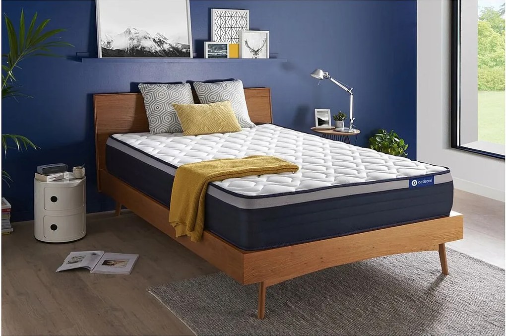 Materac Actiflex max 160x200cm, Grubosc : 26 cm, sprezyny kieszeniowe i pianka z pamiecia ksztaltu, Wysoki, 7 stref komfortu