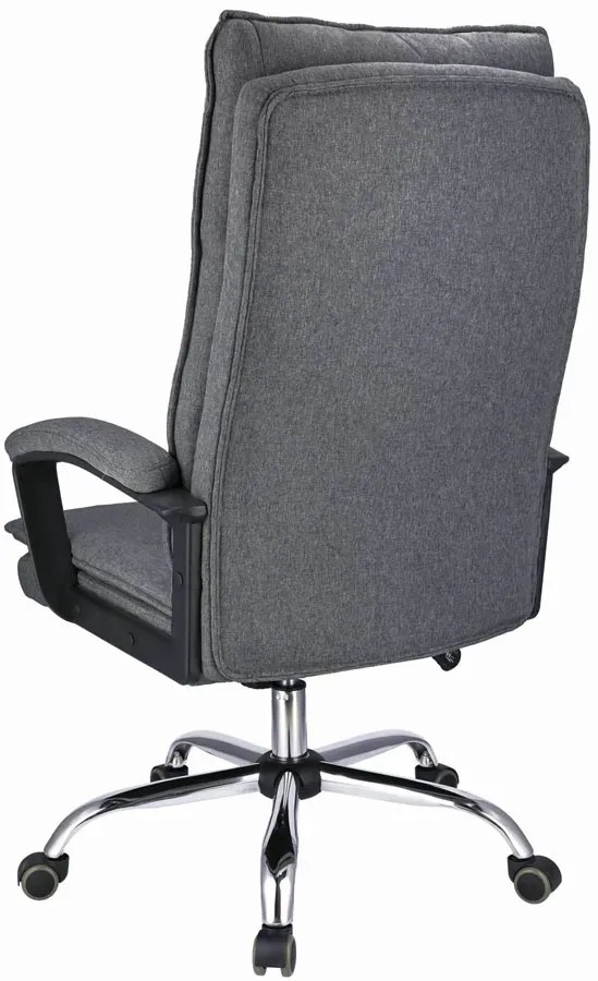 Ciemnoszary fotel biurowy z regulacją F1-K38