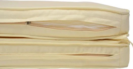 Materac z poduszką Garth - kremowa