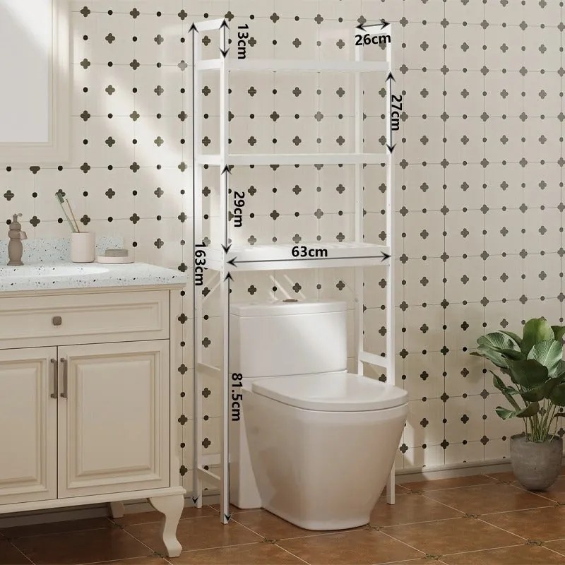 Półka nad toaletę / pralkę – wysoki regał łazienkowy 3 poziomy