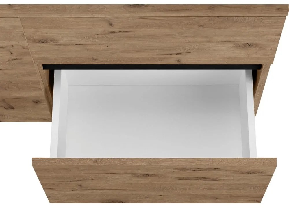 Wisząca szafka pod umywalkę w dekorze dębu 80x53 cm Wisla – Støraa