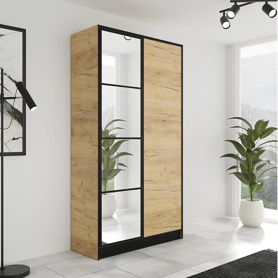 Szafa EDEN 2D M1 Dąb Craft Złoty