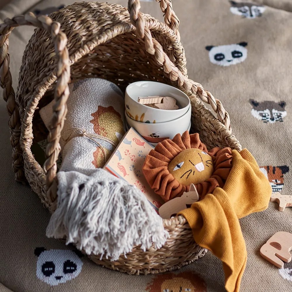 Dziecięca mata do zabawy w kolorze naturalnym Miko − Bloomingville Mini