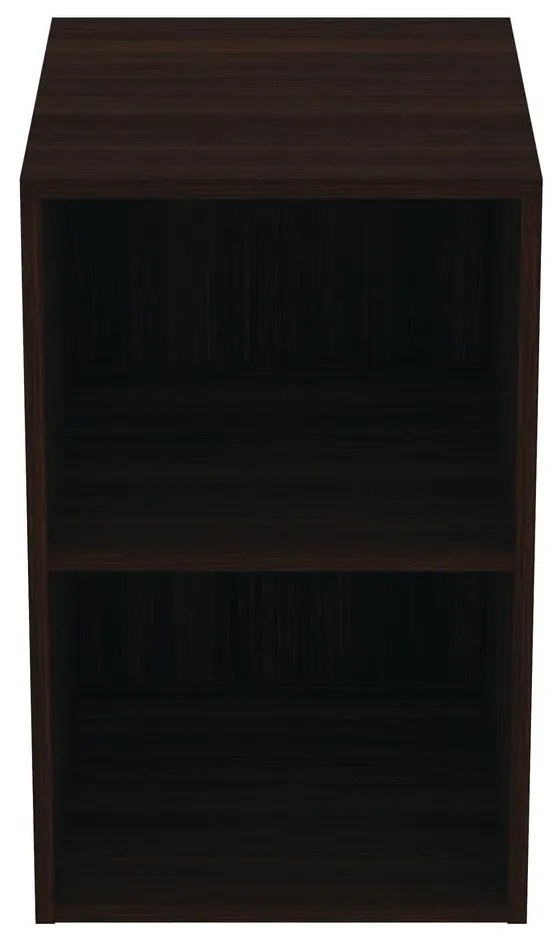 Ciemnobrązowa niska wisząca szafka łazienkowa w dekorze dębu 40x63 cm i.Life B – Ideal Standard