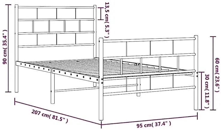 Białe łóżko dla jednej osoby 90x200 - Aretuza