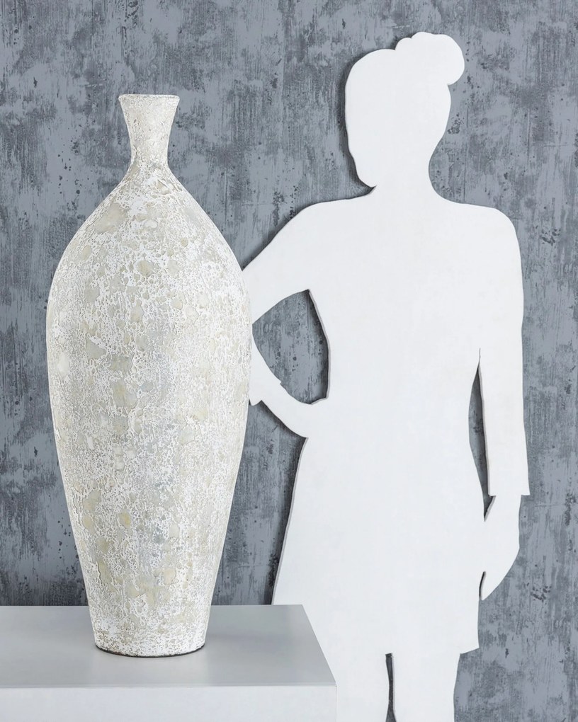 Wazon Dafni 30x79cm white grey