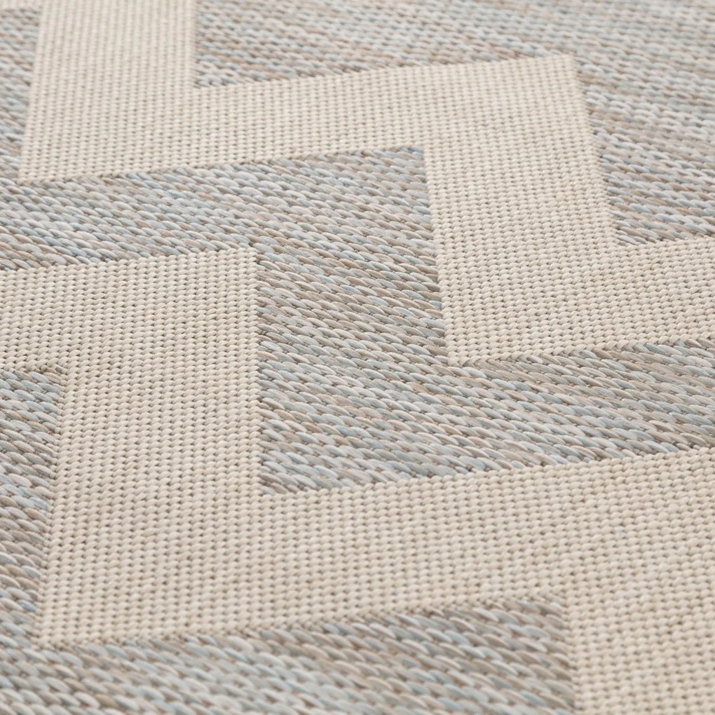 Dywan Modern Chevron beige/ice blue 160x230 cm