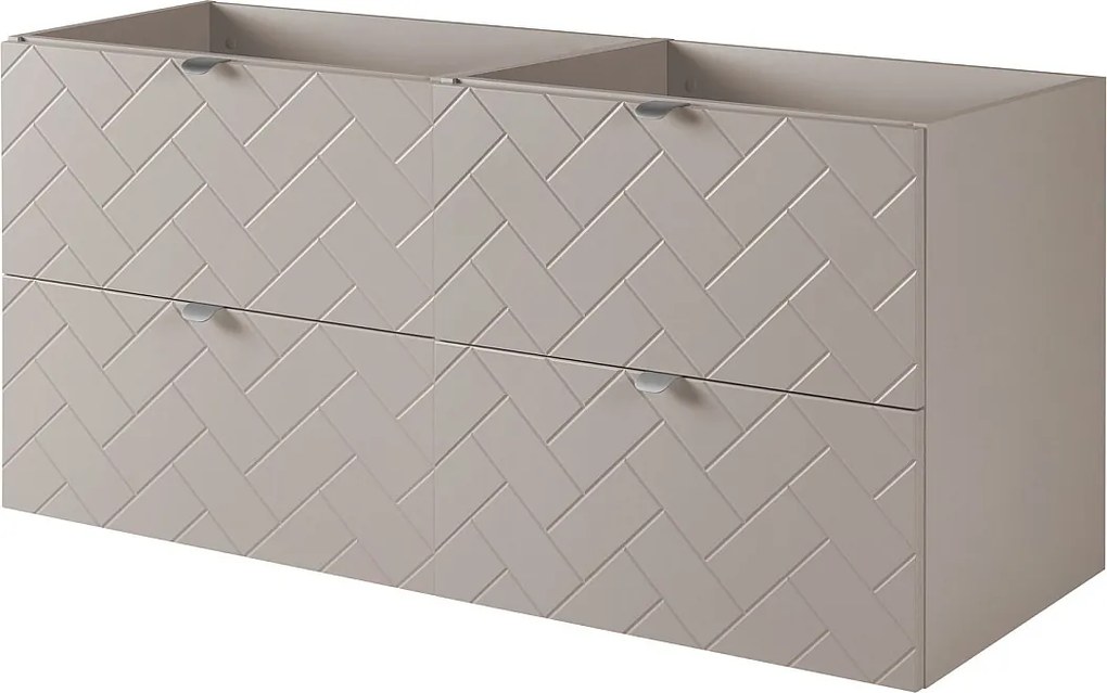 Meble łazienkowe, Kaszmir, 120 x 57 x 46 cm, uchwyty srebrne