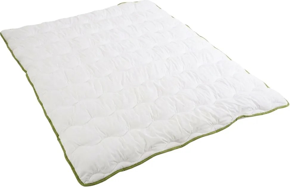 Całoroczna kołdra pikowana STELLA ALOE VERA 140x200 cm, biała