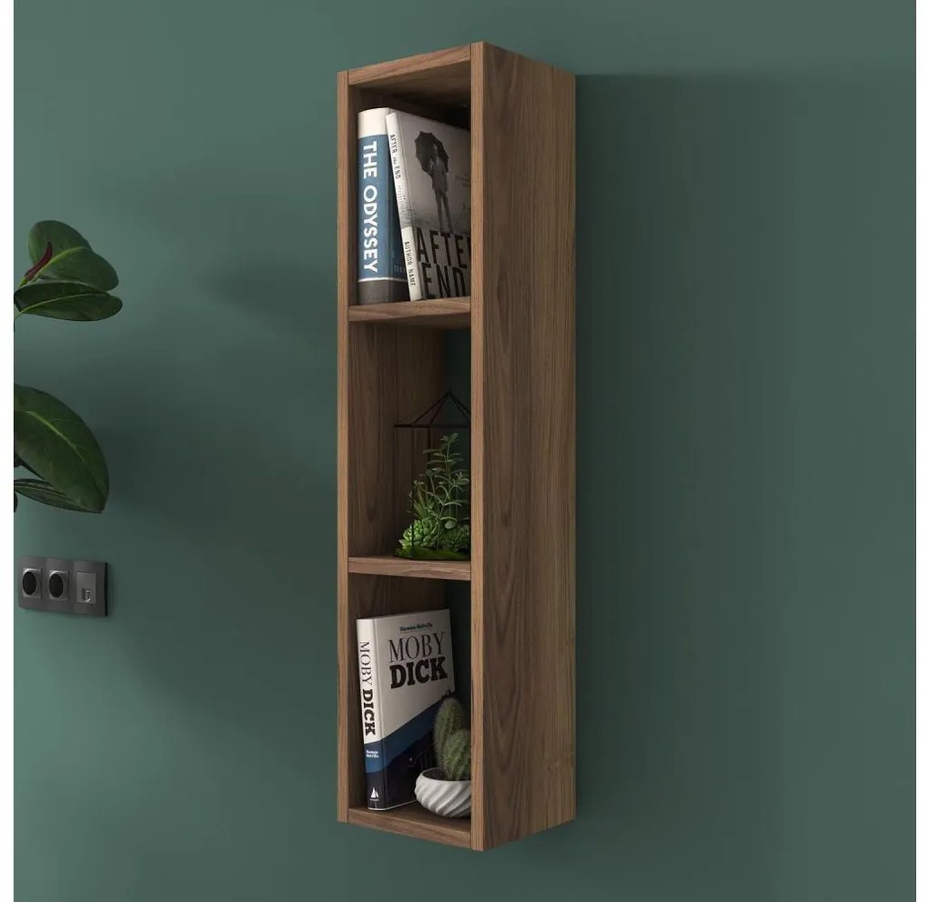 Półka ścienna RANI 22,1x90 cm, kolor brązowy