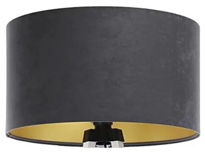 Uniwersalny klosz STANDART E27 pr. 45 cm szary/złoty