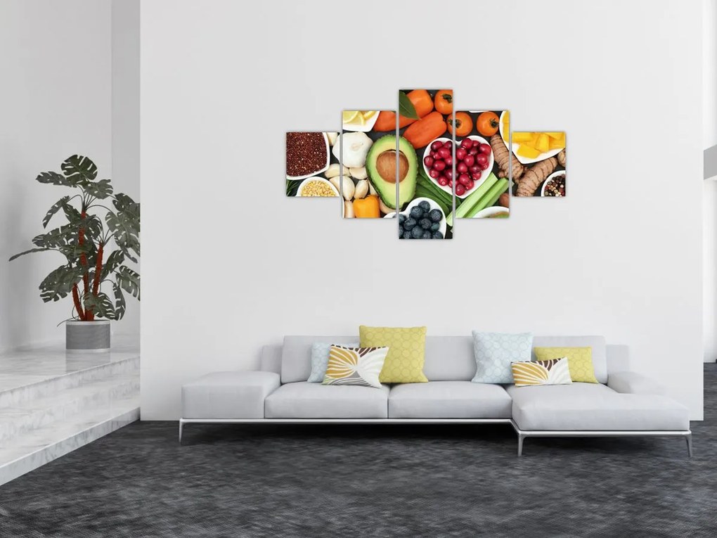 Obraz - Zdrowa żywność (125x70 cm)