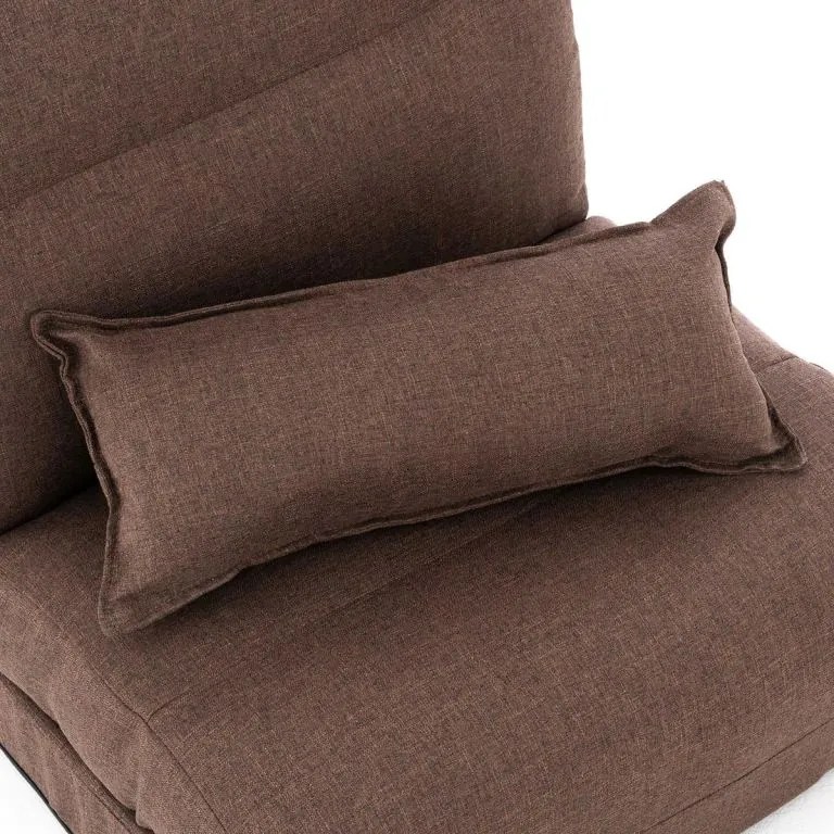 Materac siedziskowy, rozkładany  220 x 60 x 14 cm, brązowy