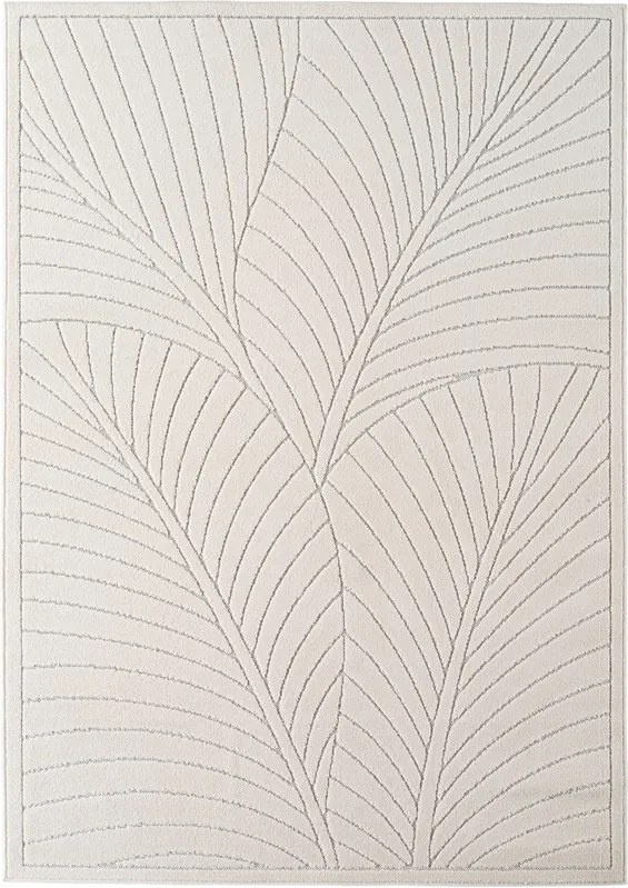 Dywan uniwersalny Nova 3D Listki kremowy 120 cm x 170 cm