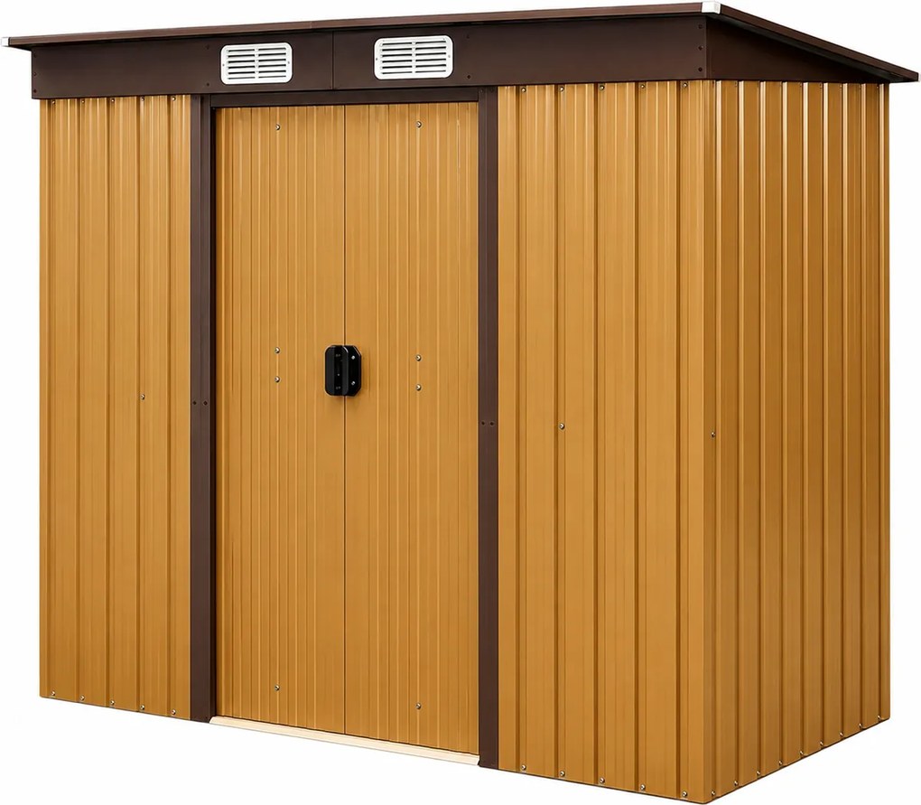 Avenberg Domek narzędziowy 2,4 x 1,3 m SD-F1-0408, brązowy