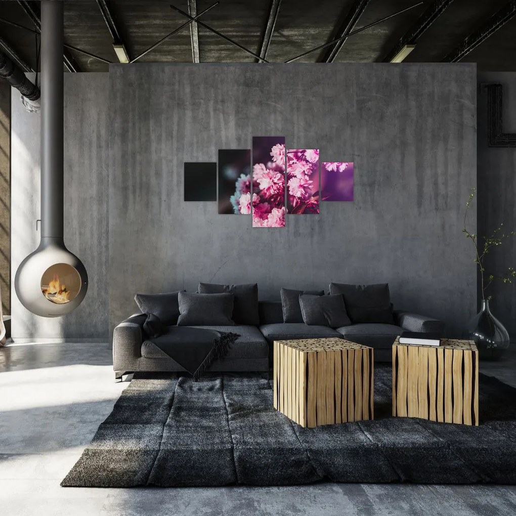 Obraz kwiatów drzewa (125x70 cm)