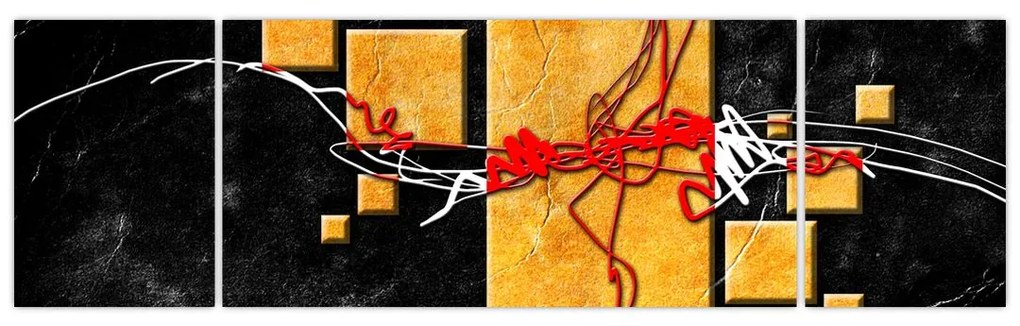 Abstrakcyjny obraz - Tancerka (170x50 cm)