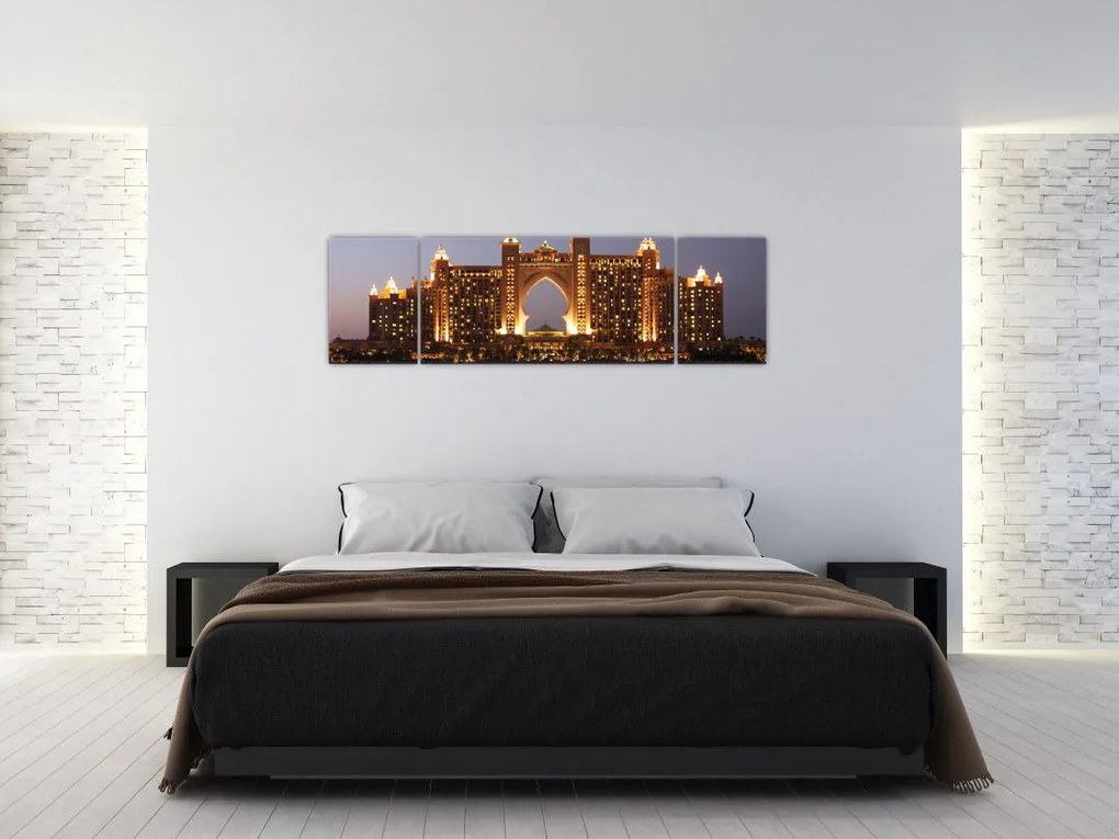 Obraz budowy w Dubaju (170x50 cm)