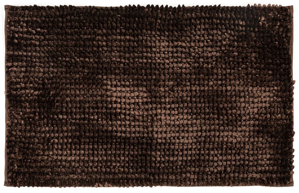 Mata łazienkowa Ella micro ciemnobrązowa, 50 x 80 cm, 50 x 80 cm