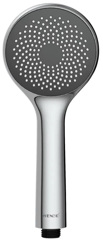 WENKO 23991100 - Głowica prysznicowa SYSTEM OSZCZĘDZANIA WODY 9,5x9,5 cm chrom połysk/szary