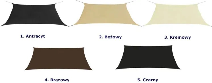 Kremowy żagiel ogrodowy C4-T11