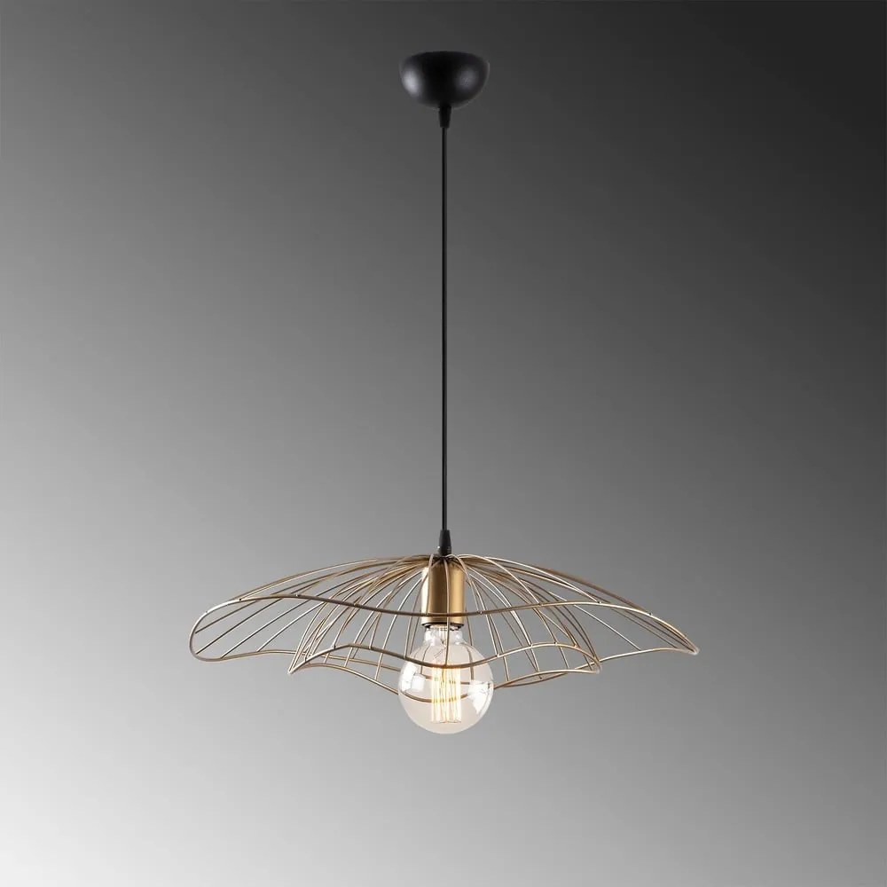 Lampa wisząca w kolorze złota ø 50 cm Farac – Opviq lights