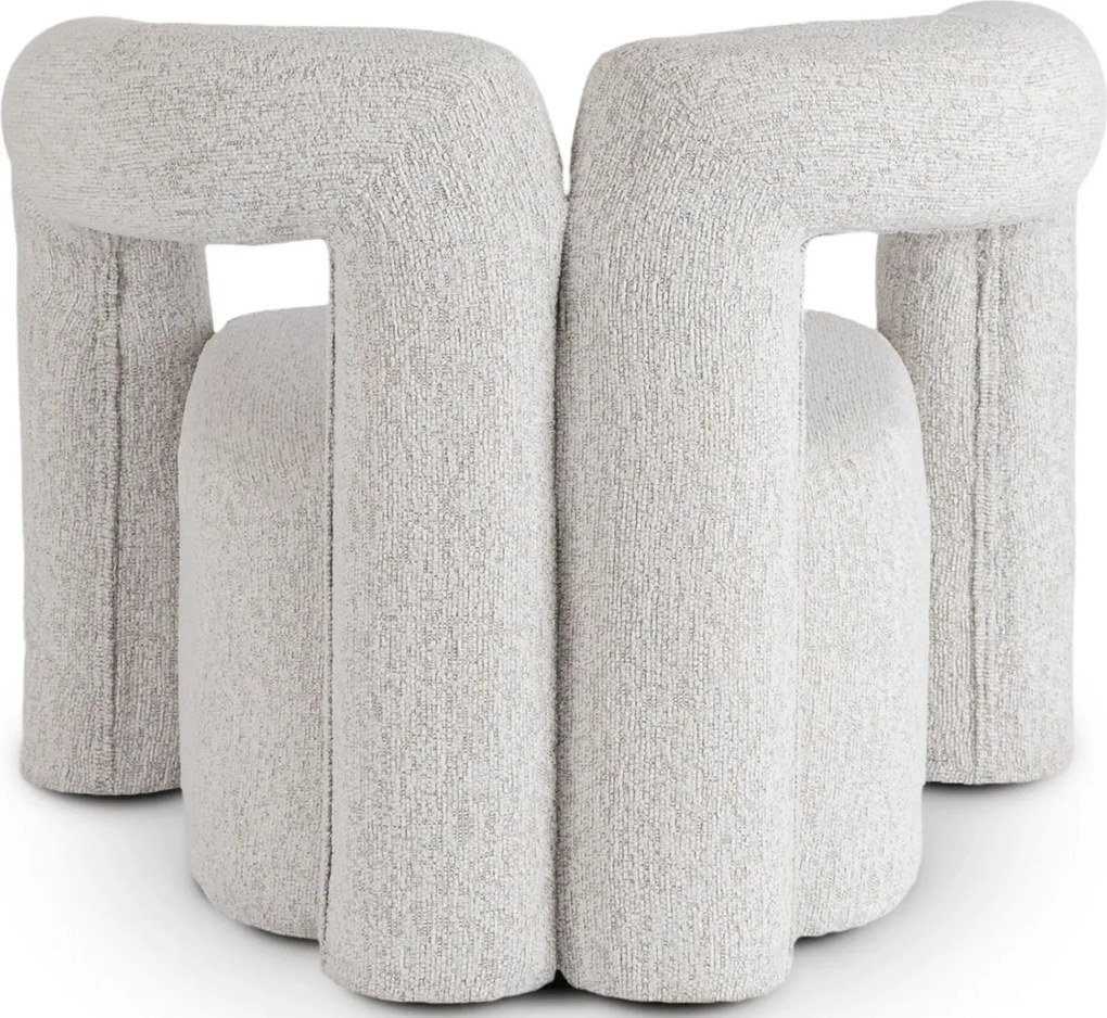 Szary designerski fotel do salonu w stylu nowoczesnym C2-B78