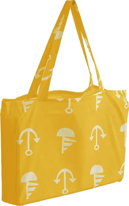 Leżak plażowy KOTWICA 180x50 cm, żółty